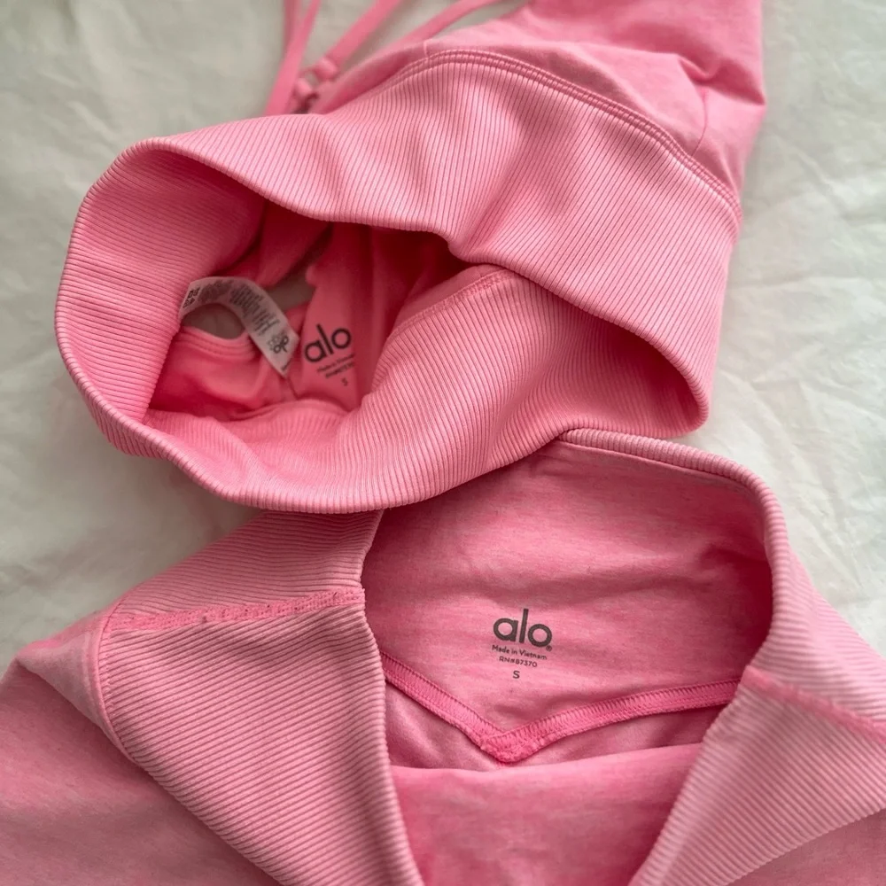 Alo Yoga GODDESS Bra + leggings SET - Picture 10 of 12